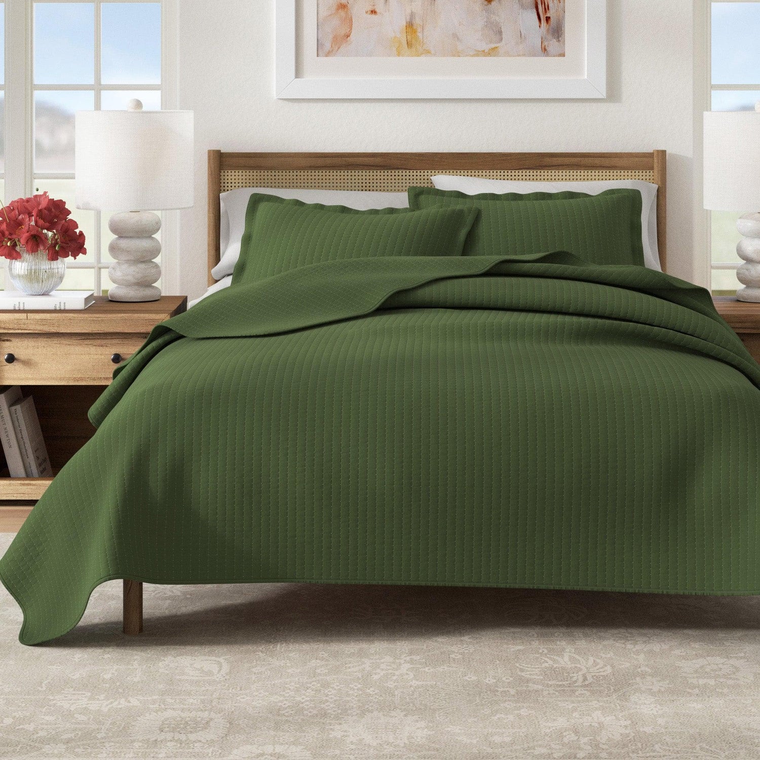 3-Piece Solid Quilt - Alicia Collection