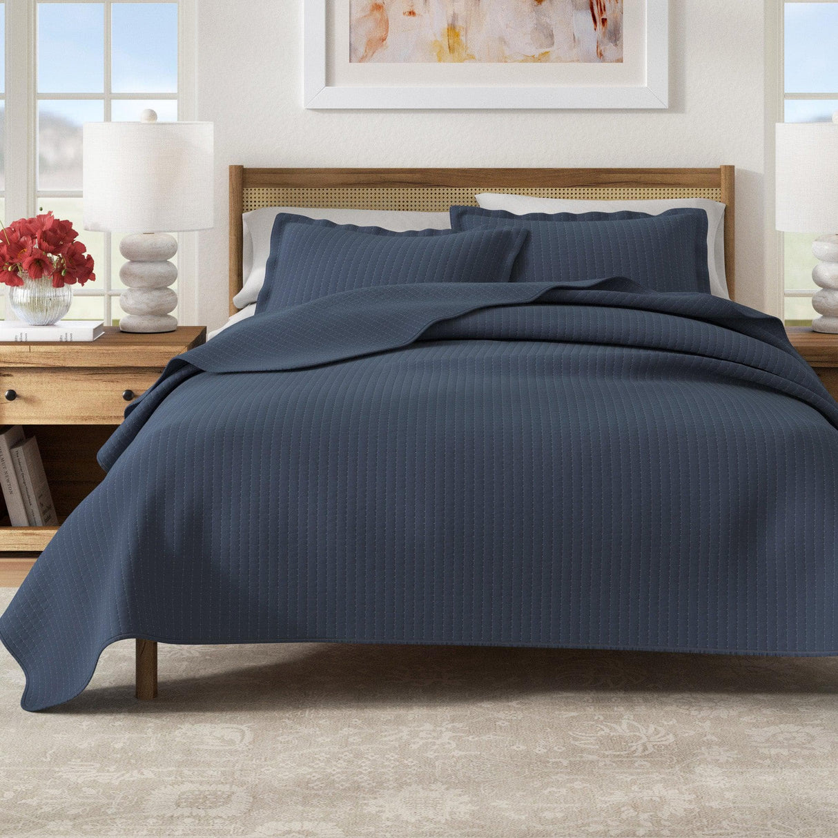 3-Piece Solid Quilt - Alicia Collection