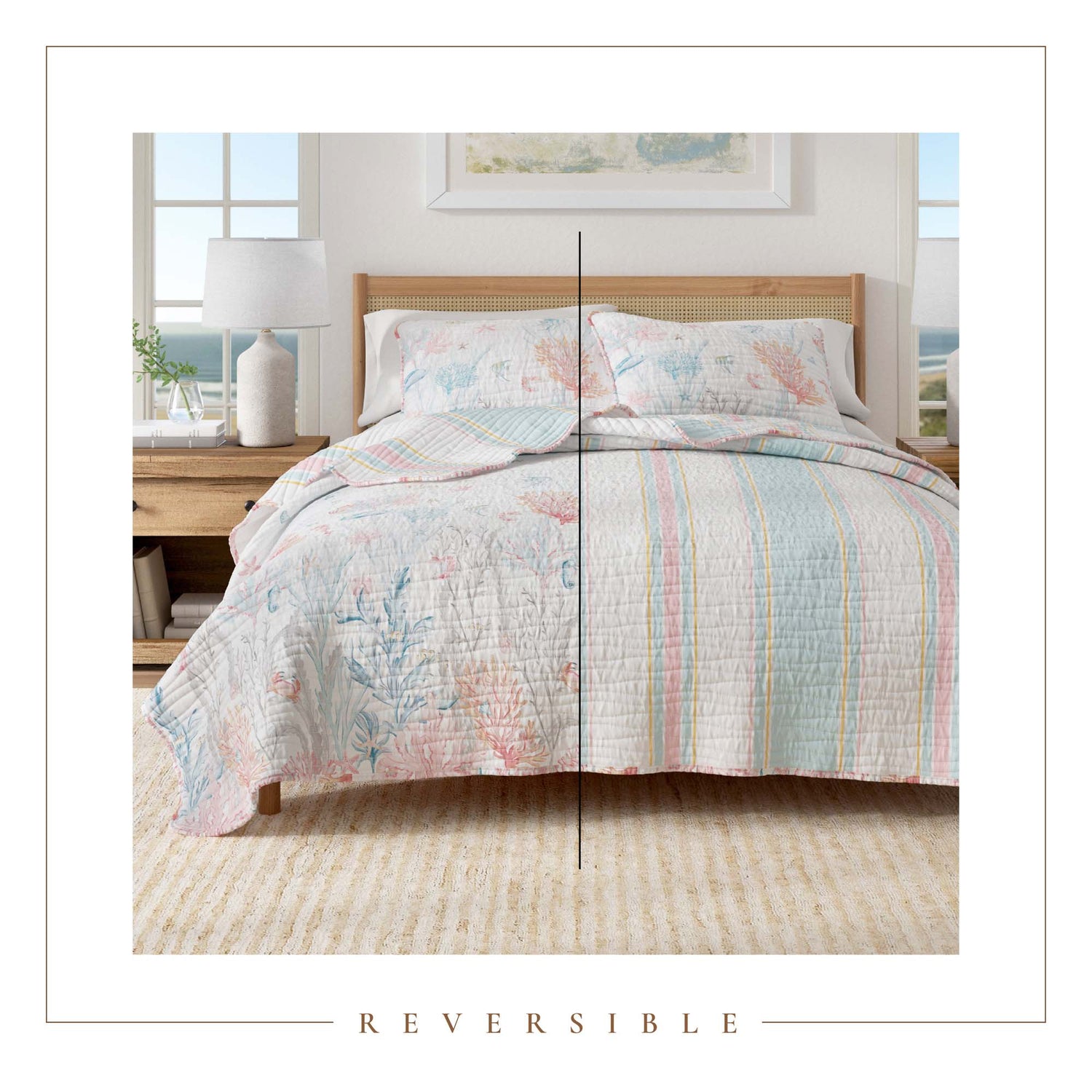 Coastal Coral Reef Quilt Set - Caymen Collection
