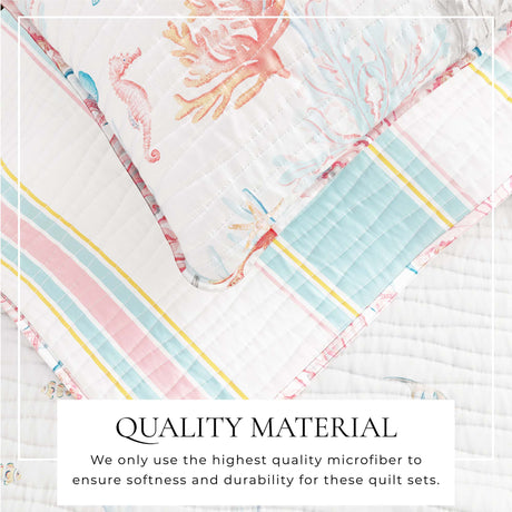 Coastal Coral Reef Quilt Set - Caymen Collection