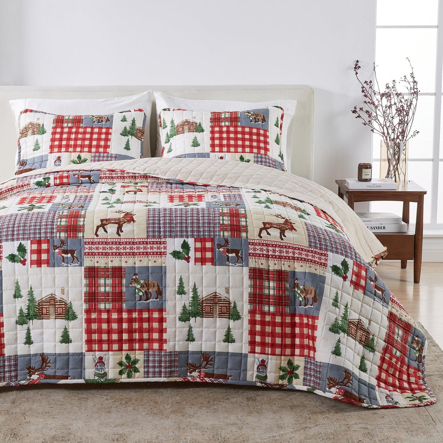Colorful Holiday Quilt Set - Midnight Magic Collection