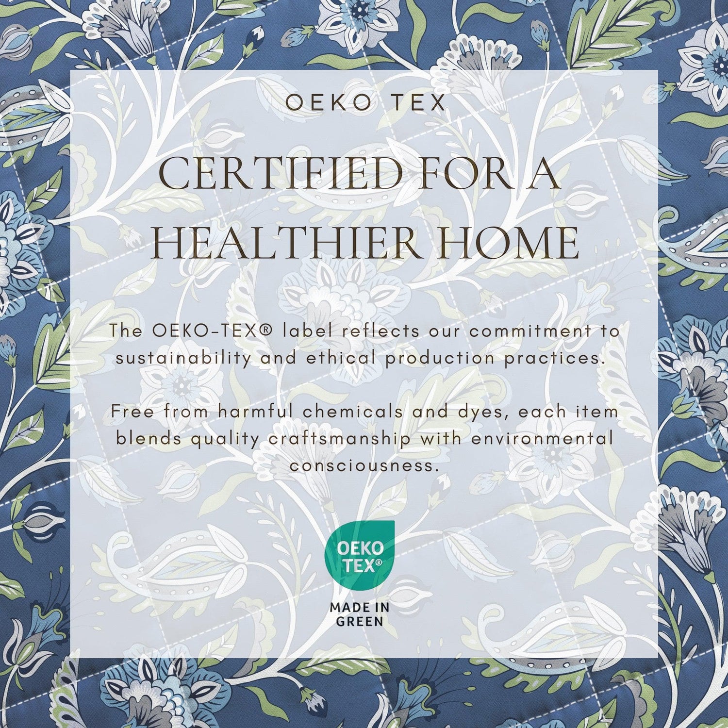 Floral Boho Printed Cotton Quilt Set - Indira Collection