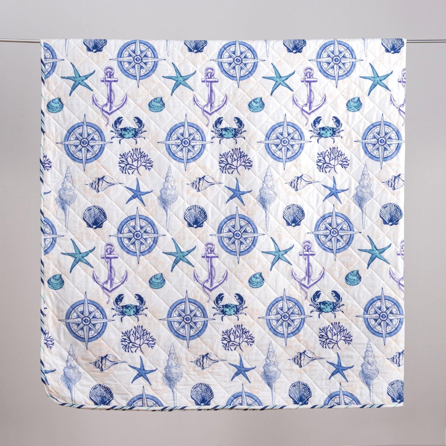 Nautical Anchor Quilt Set - Azure Collection