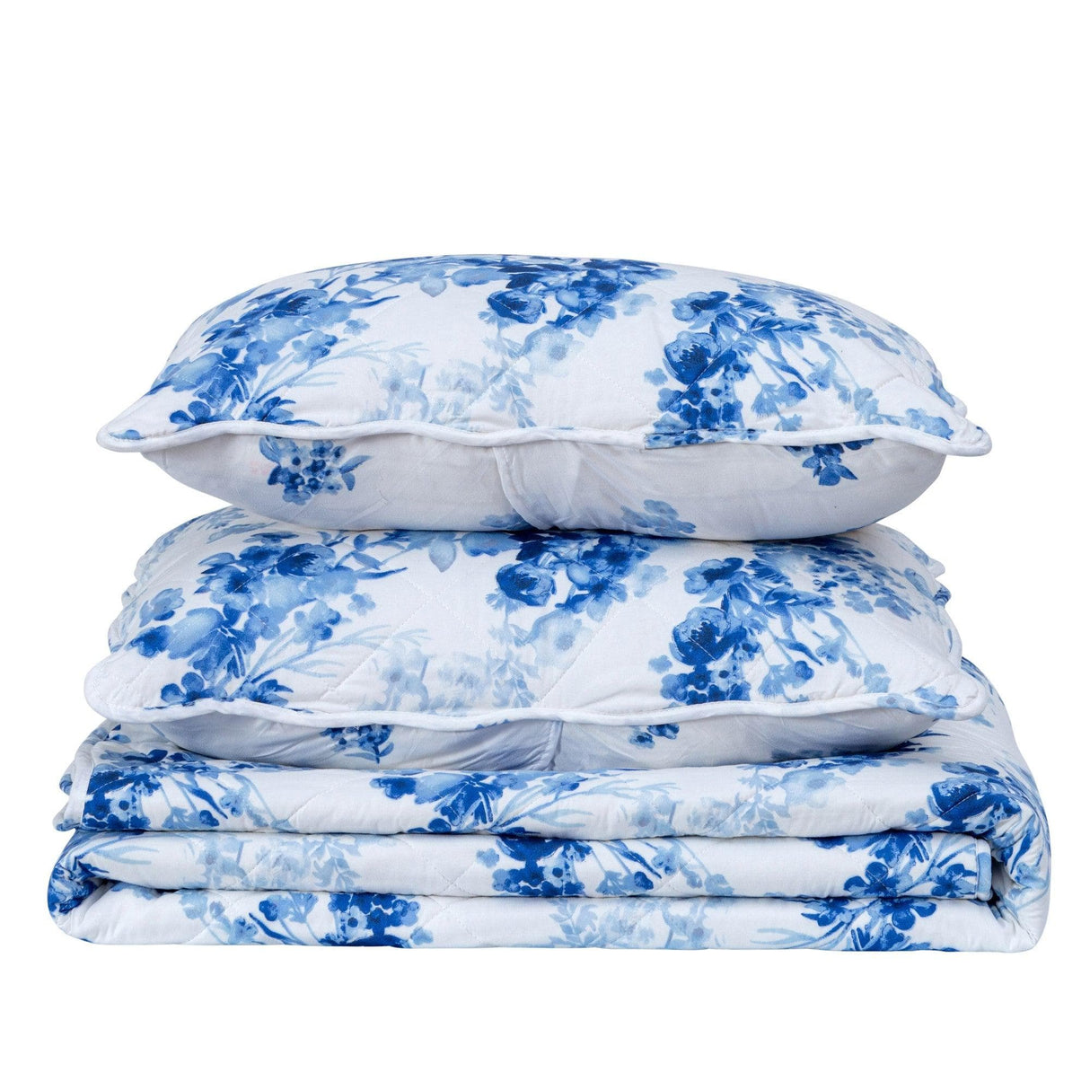 Watercolor Leaves 3 Piece Quilt Set - Jacqueline Collection