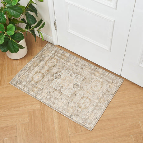 Medallion Machine Washable Accent Rug 2' x 3' - Nava Collection