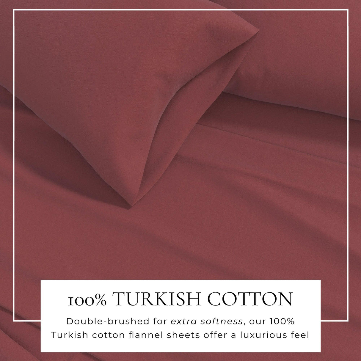4-Piece Cotton Solid Flannel Sheet - Nordic Collection