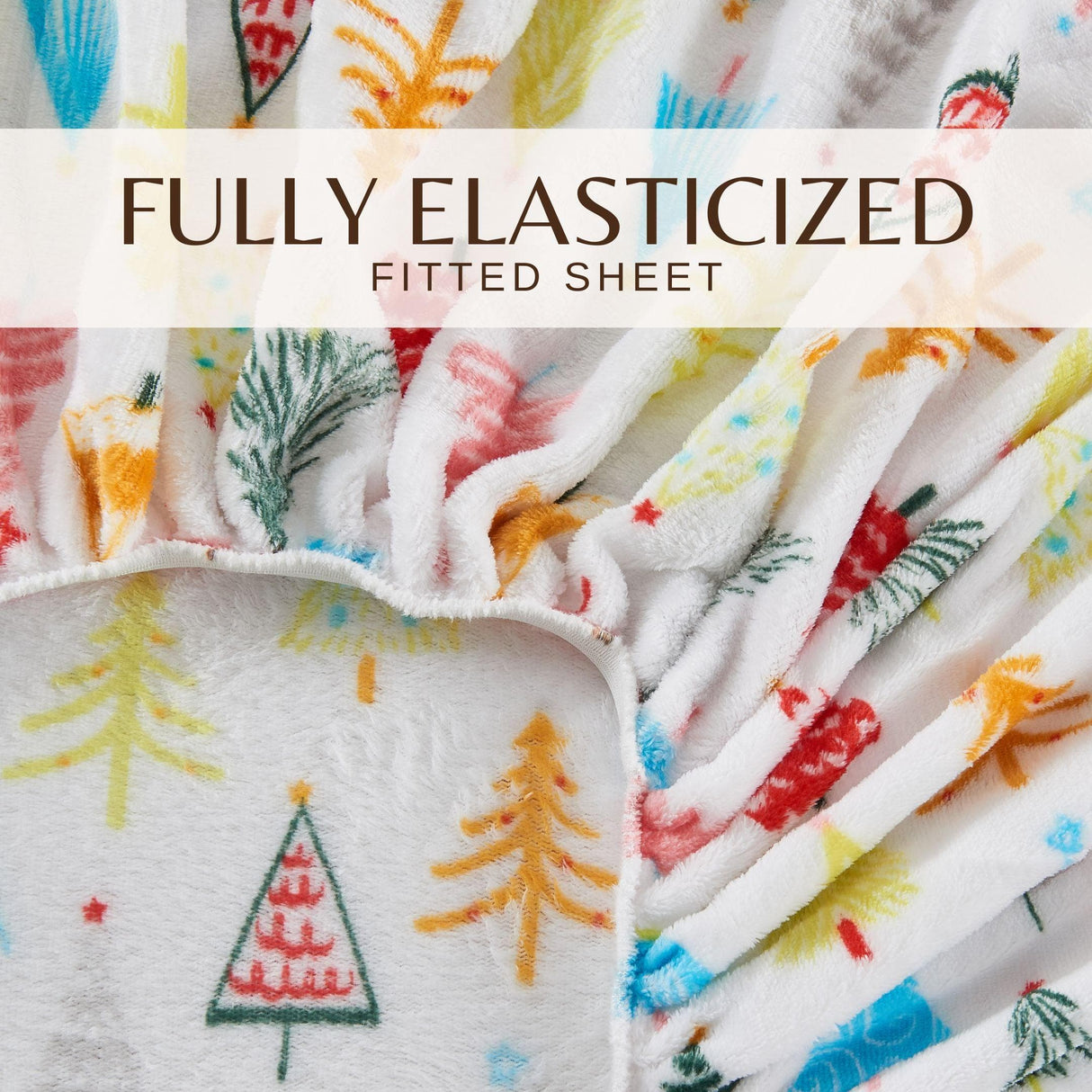 4-Piece Printed Plush Sheet - Velvet Luxe Collection