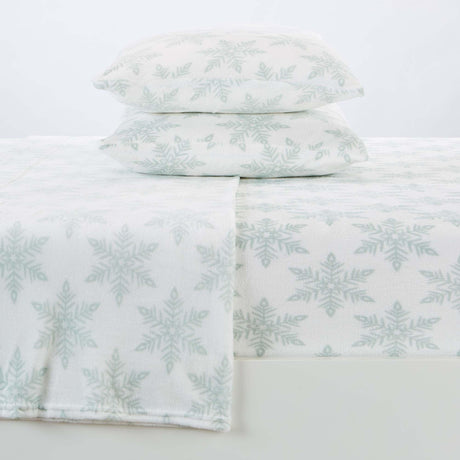 4-Piece Printed Plush Sheet - Velvet Luxe Collection