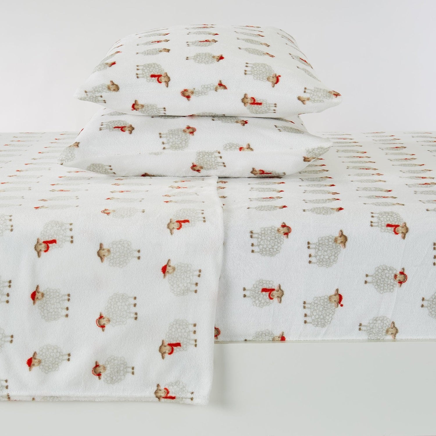 4-Piece Printed Plush Sheet - Velvet Luxe Collection