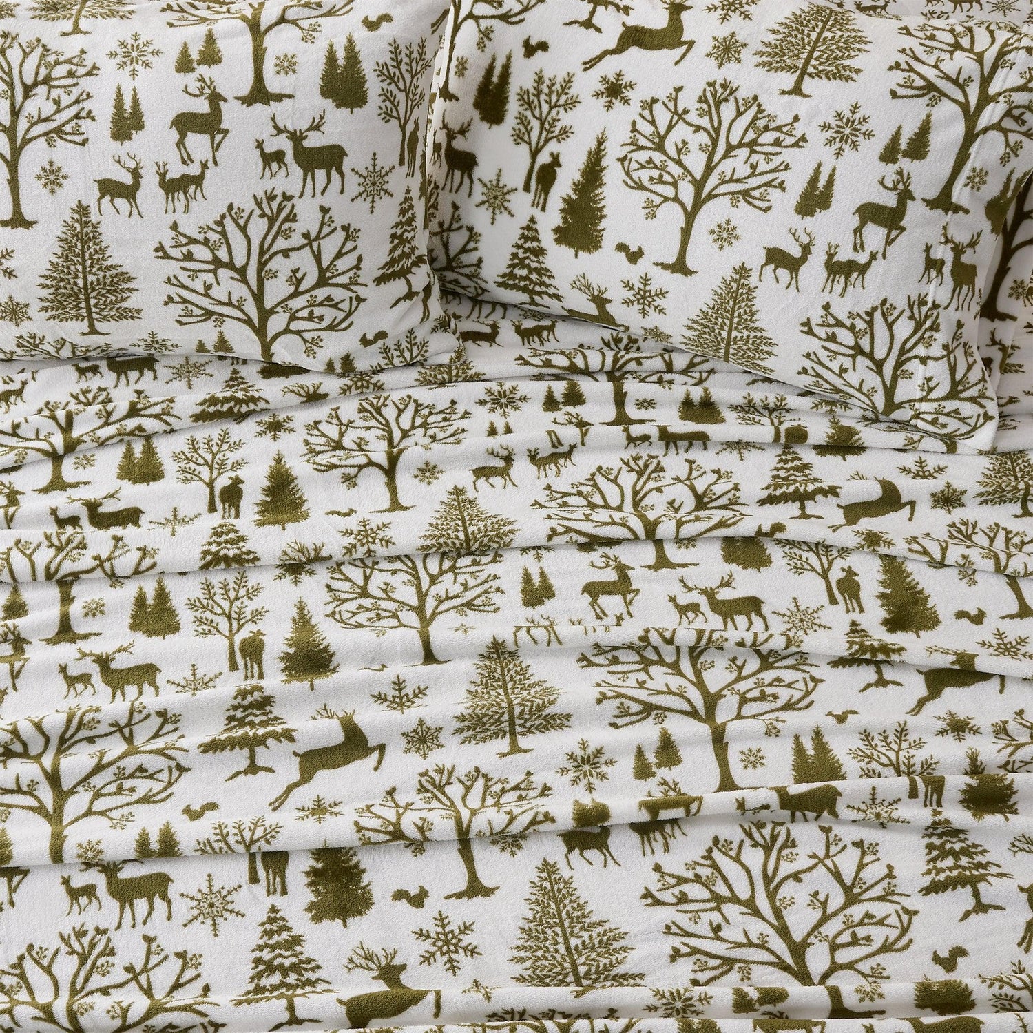 4-Piece Printed Plush Sheet - Velvet Luxe Collection