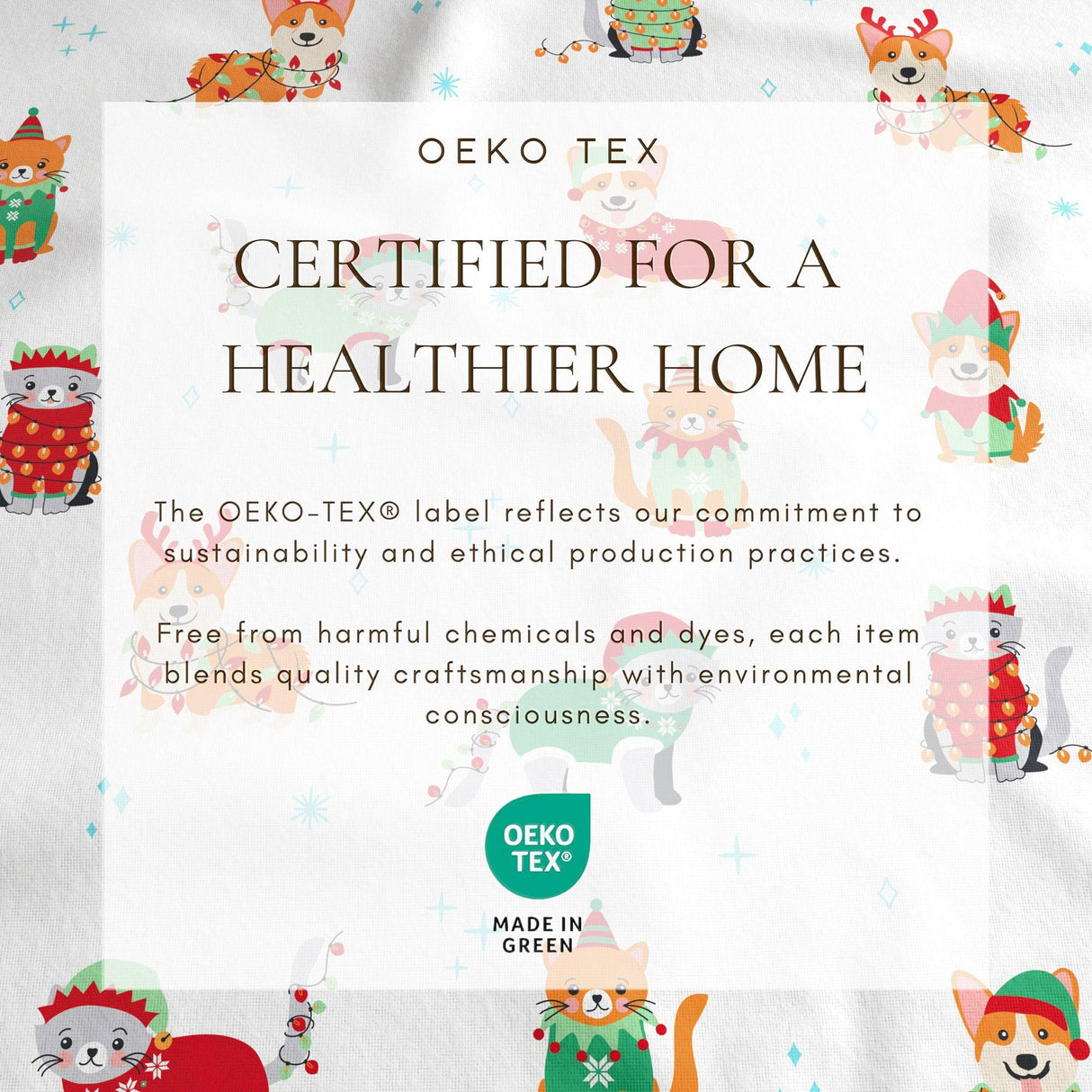 4-Piece Turkish Cotton Christmas Flannel Sheet - Whittaker Collection