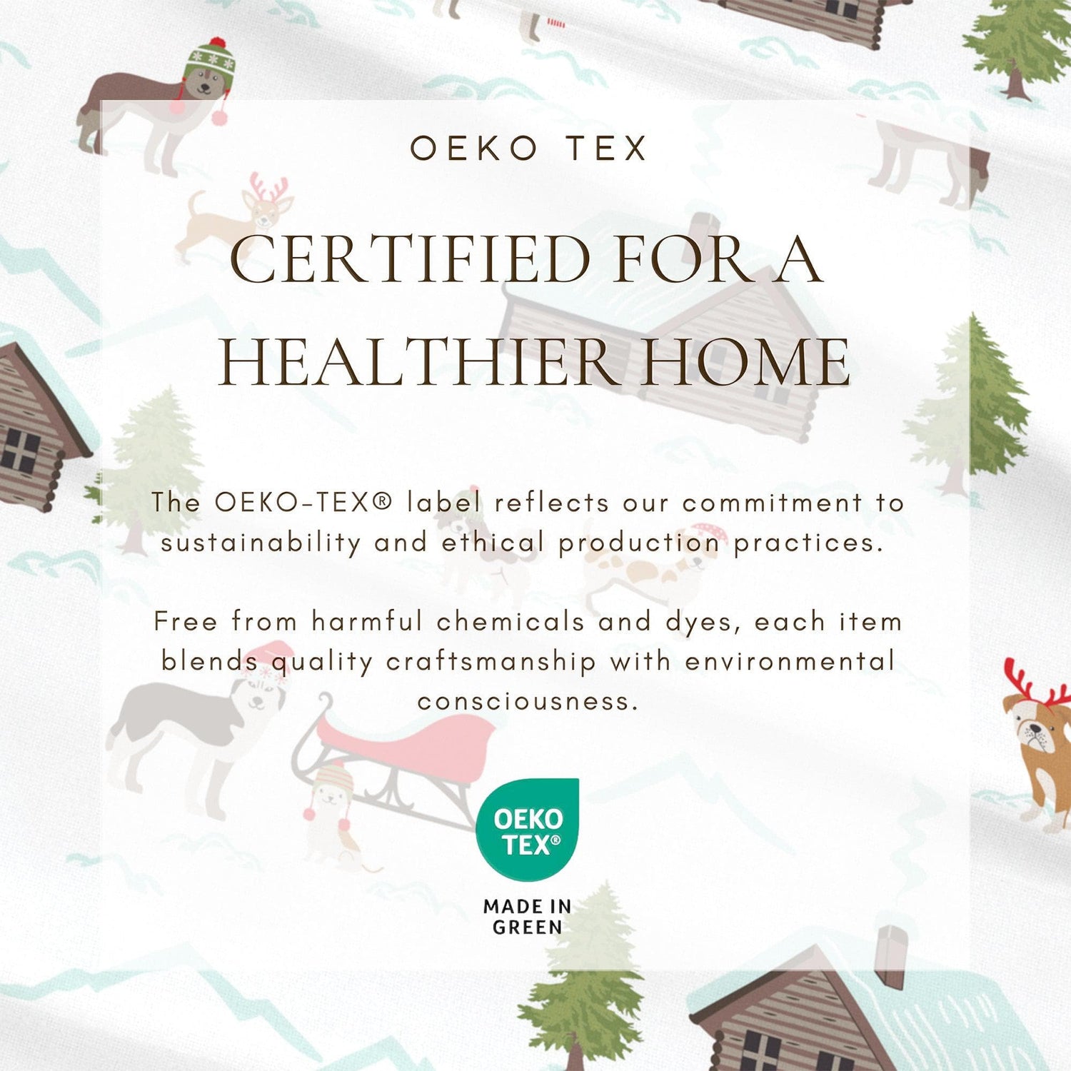 4-Piece Turkish Cotton Christmas Flannel Sheet - Whittaker Collection