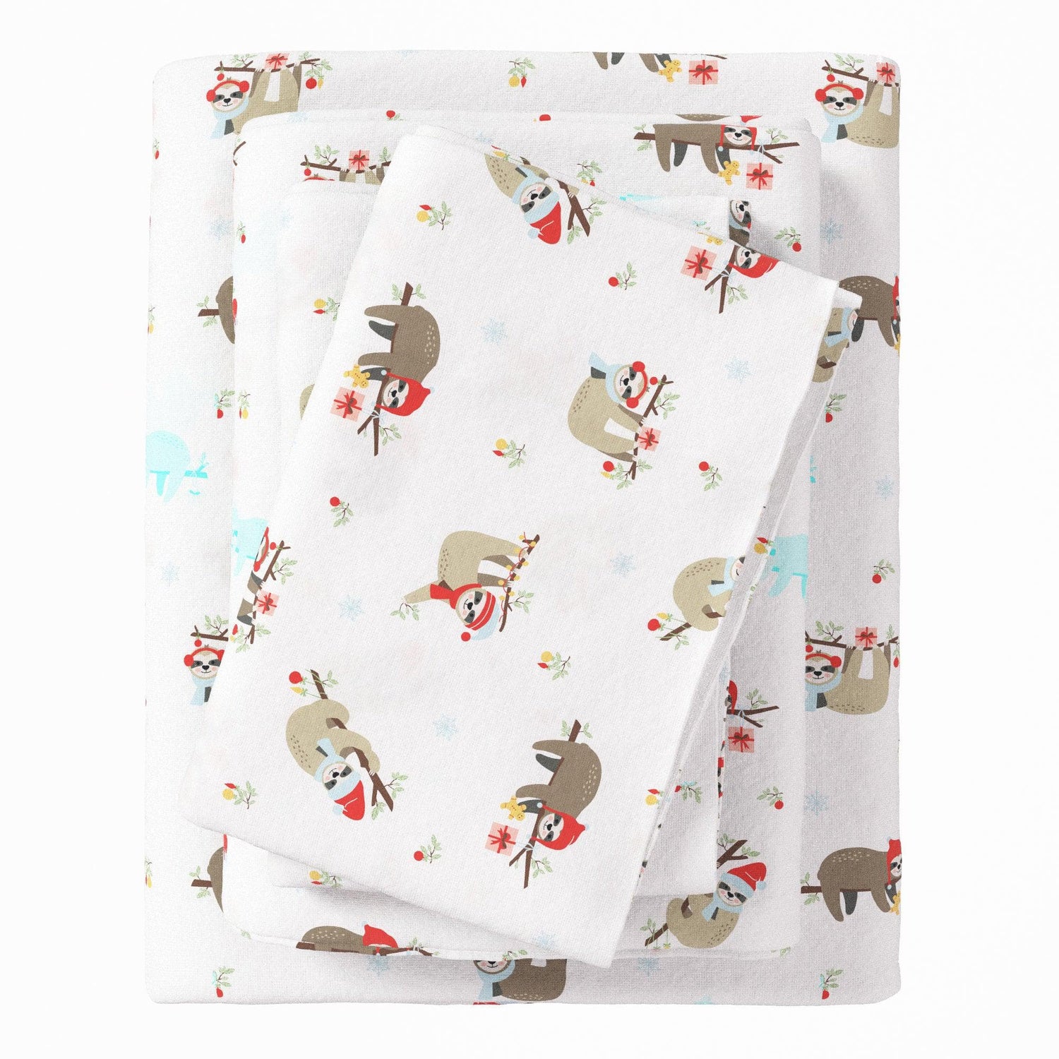 4-Piece Turkish Cotton Christmas Flannel Sheet - Whittaker Collection