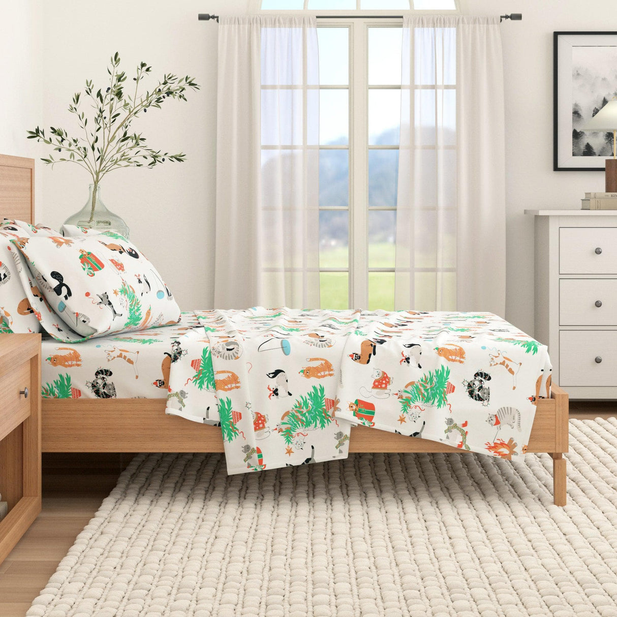 4-Piece Turkish Cotton Flannel Sheet - Whittaker Collection