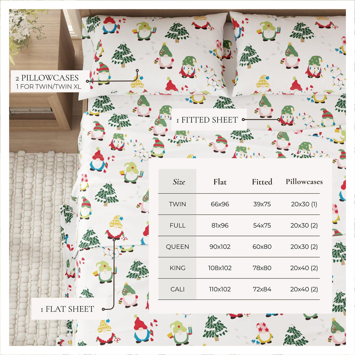 4-Piece Turkish Cotton Flannel Sheet - Whittaker Collection