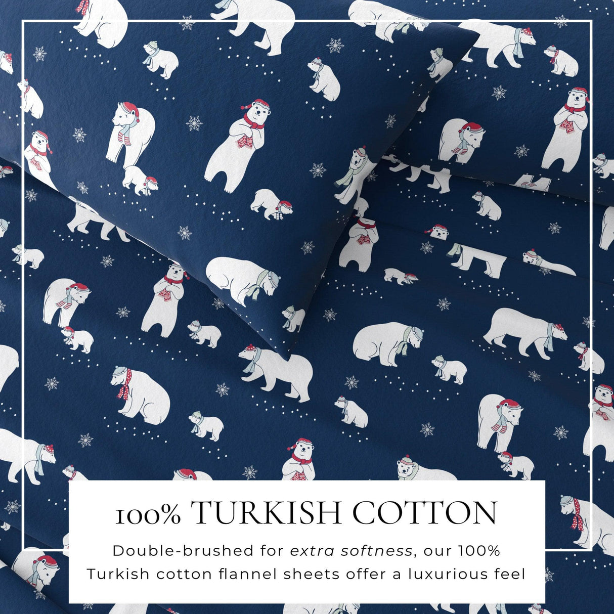 4-Piece Turkish Cotton Flannel Sheet - Whittaker Collection