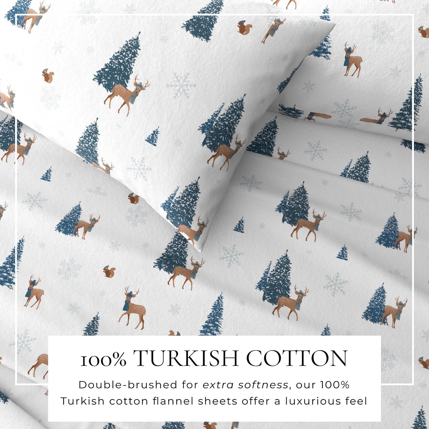 4-Piece Turkish Cotton Flannel Sheet - Whittaker Collection