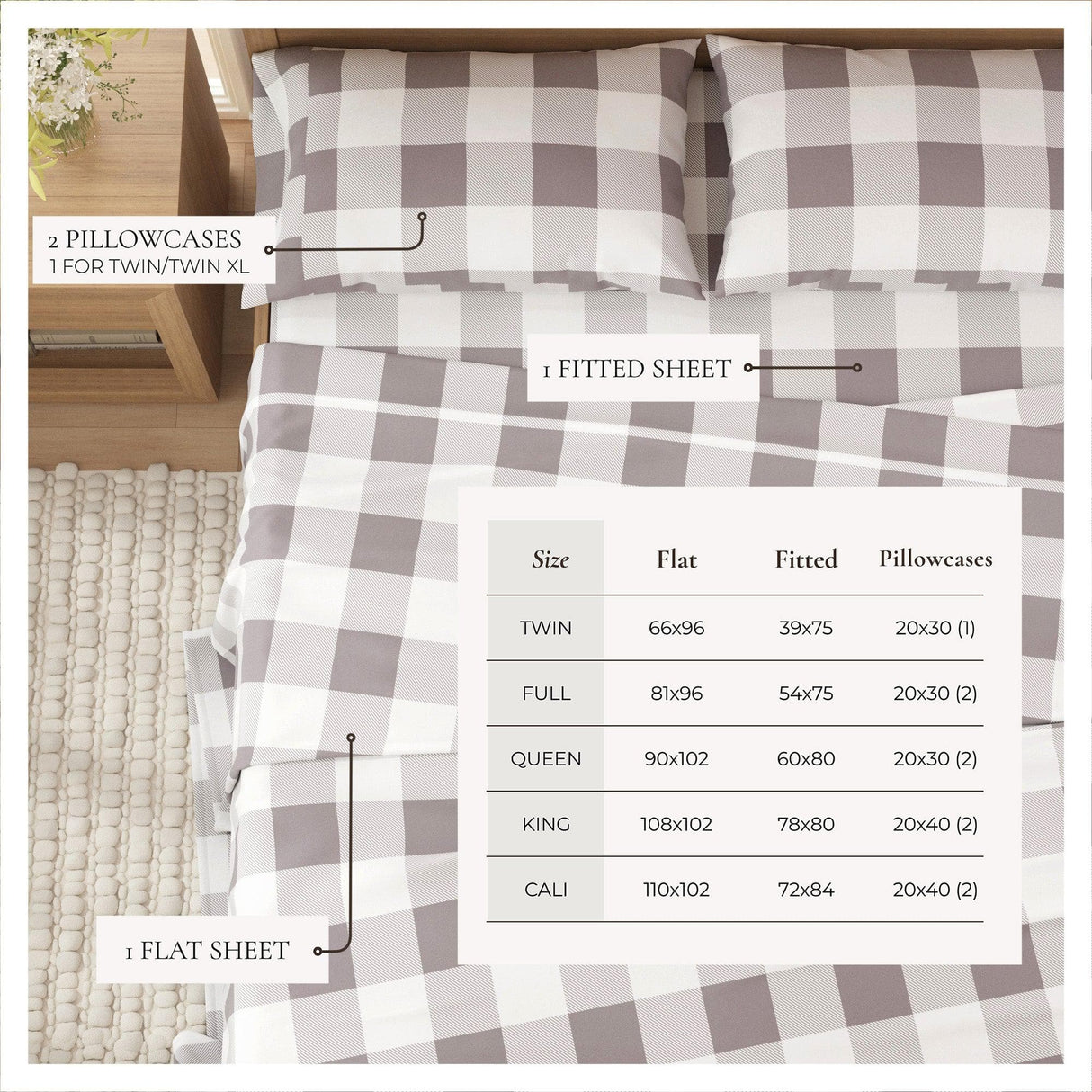 Turkish Cotton Flannel Sheet - Belle Collection