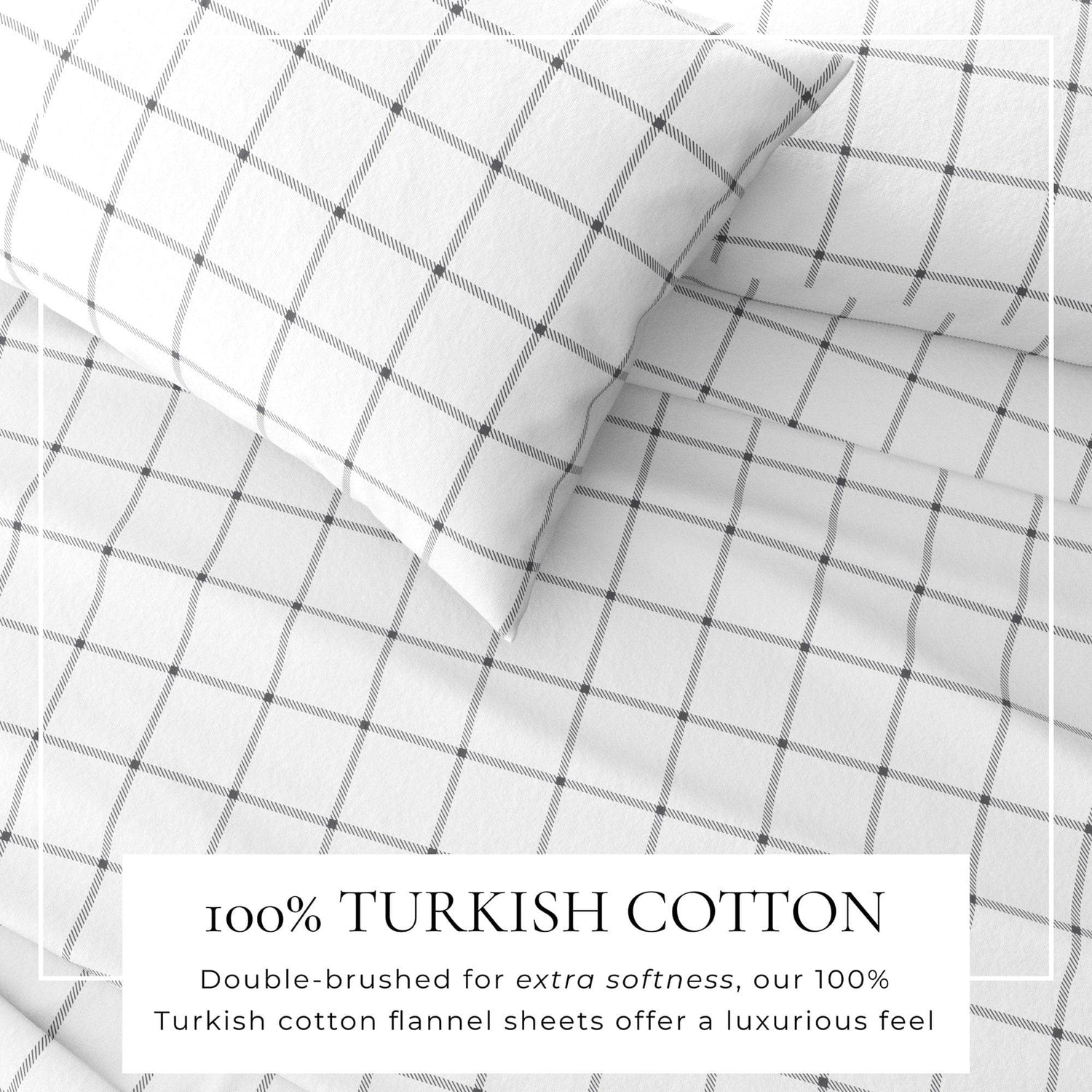 Turkish Cotton Flannel Sheet - Belle Collection