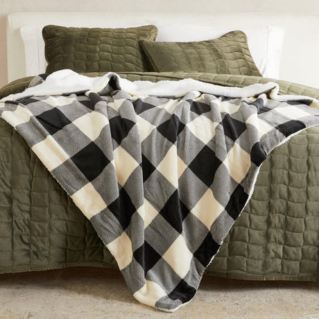Velvet Plush Sherpa Luxury Bed Blanket - Kinsley Collection