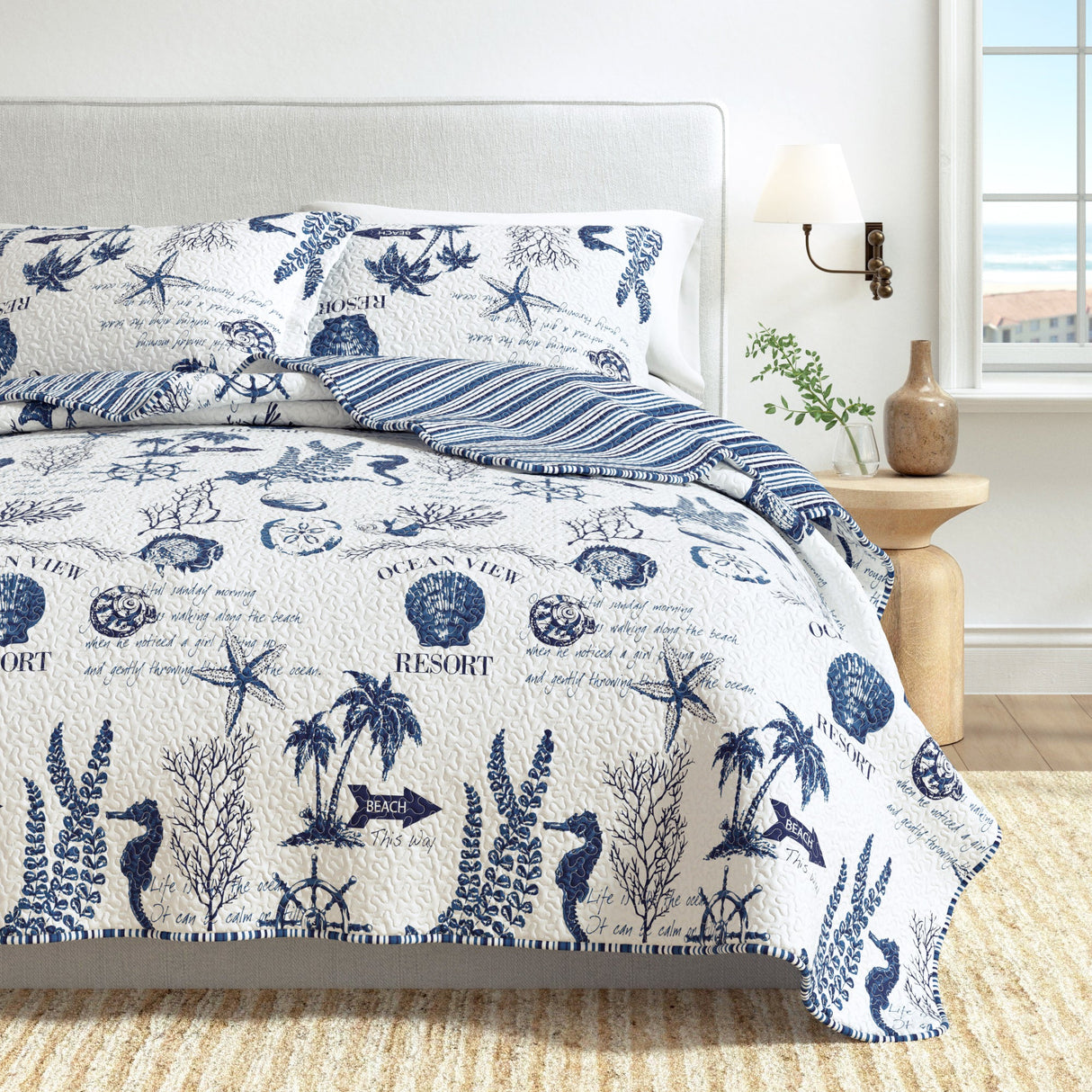 3-Piece Coastal Quilt - Catalina Collection