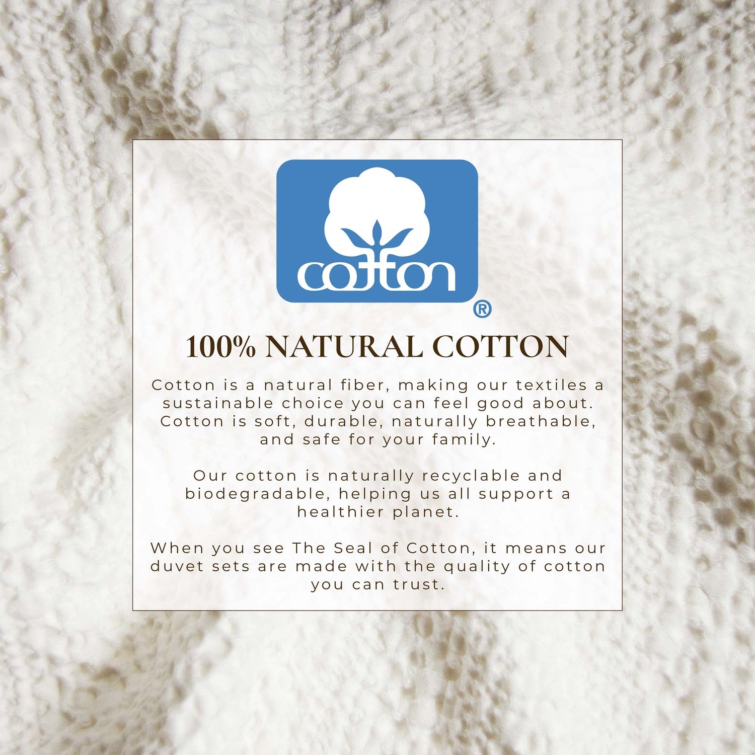 100% Cotton Waffle Weave Duvet Set - Mattea Collection