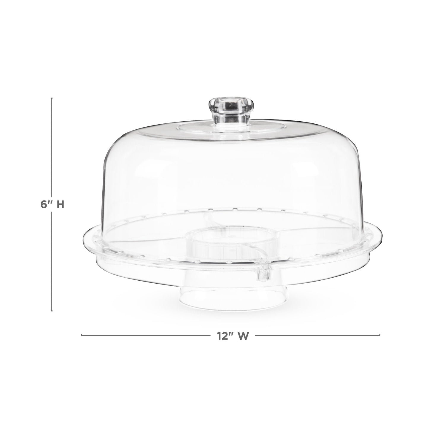 Multi-Functional Acrylic Server with Bundt Cake Mold