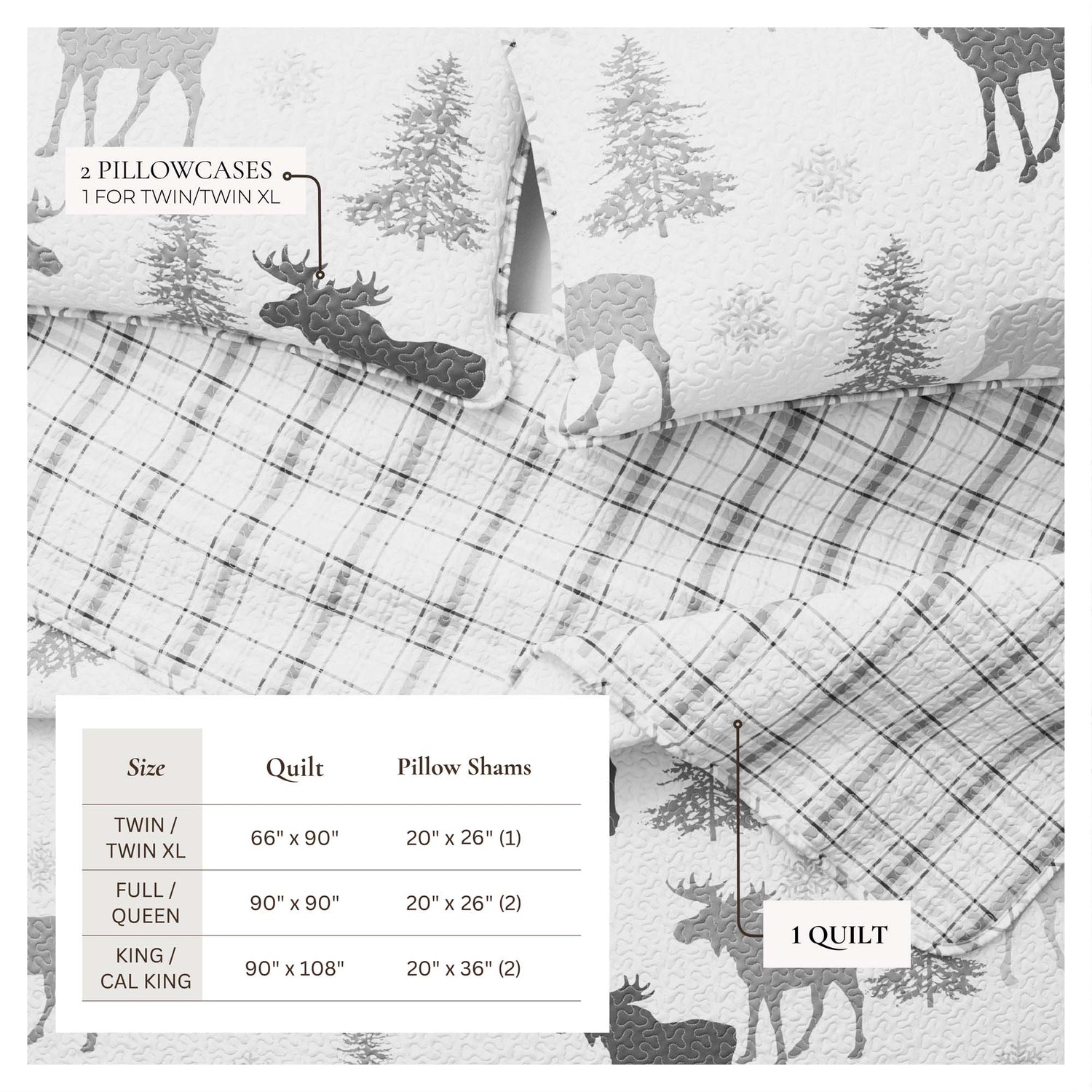 3-Piece Lodge Quilt - Wilderness Collection