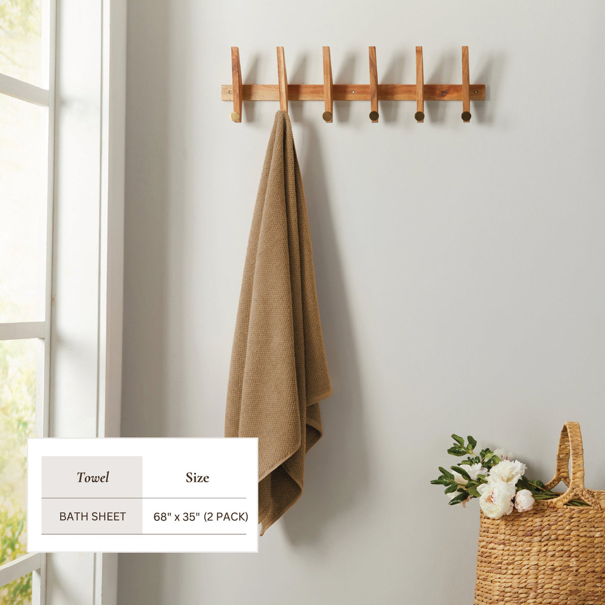 Cotton Textured Bath Towel Set - Acacia Collection