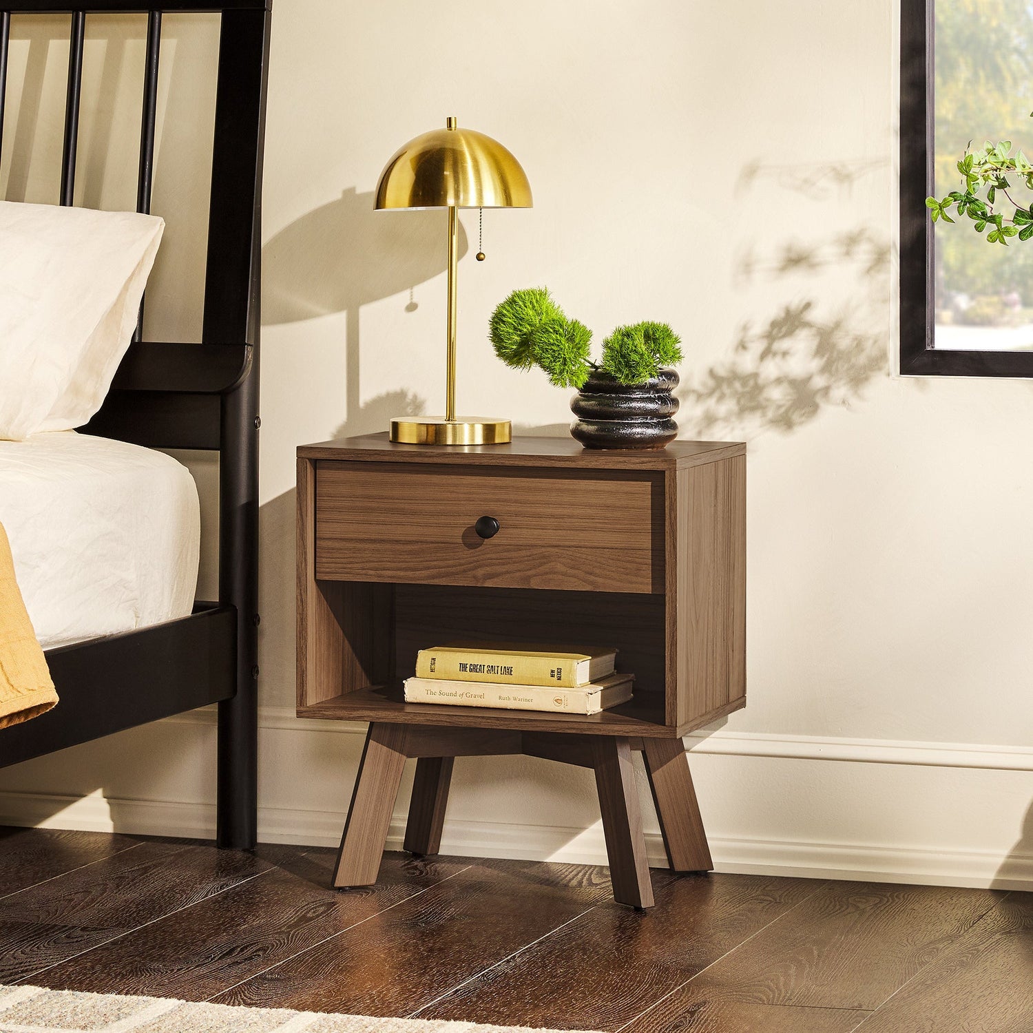 Mid-century-modern-minimalist-1-drawer-nightstand-–-mocha-Nightstands