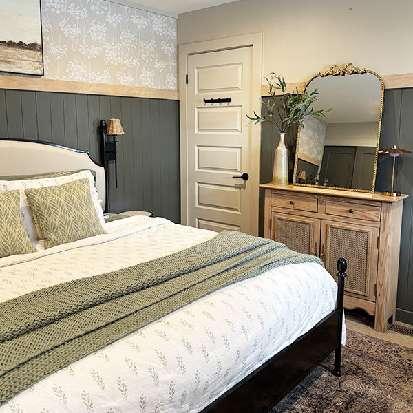 Antique Gold Bow Mirror, Choose Your Size