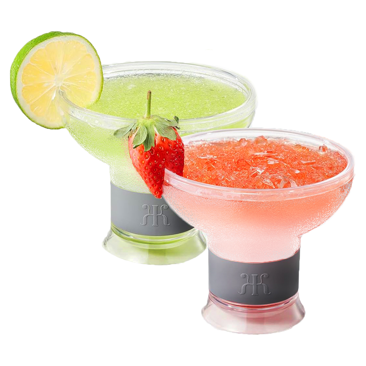 Barcelona Frozen Margarita & Cocktail Chiller Glasses, Acrylic, Set of 2