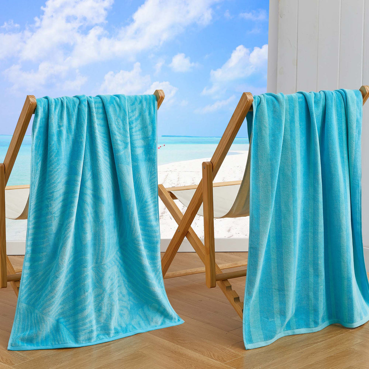 Cotton Velour Beach Towel - Maui Collection