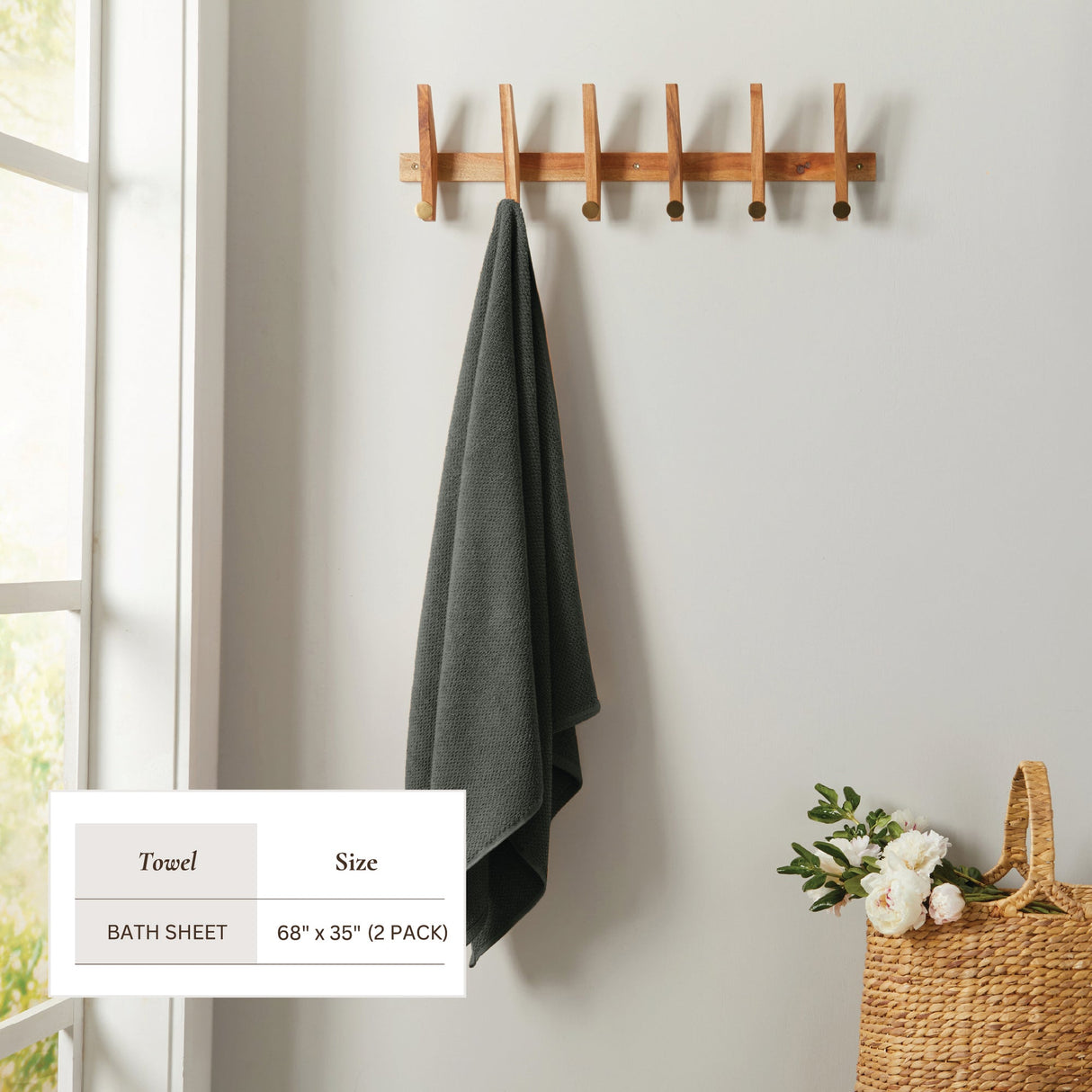 Cotton Textured Bath Towel Set - Acacia Collection