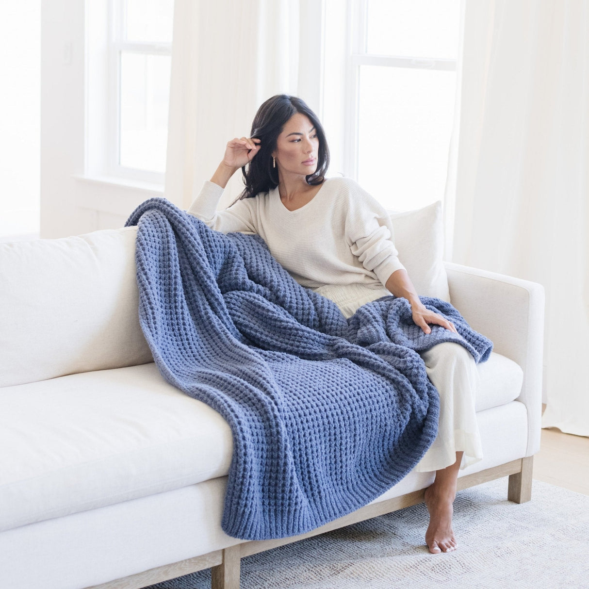 Waffle Knit XL Throw Blankets