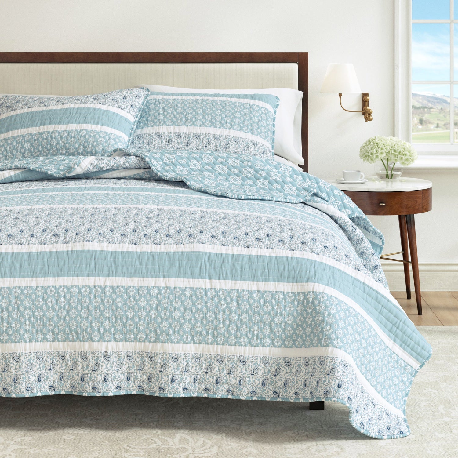 3-Piece Stripe Quilt - Kadi Collection