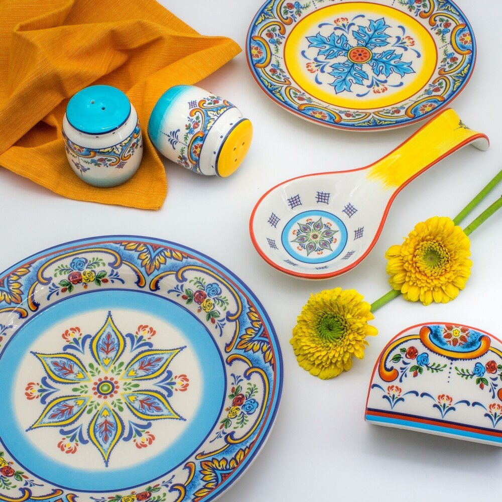 Zanzibar-Hand-Painted-Kitchen-Accessories-Set-–-4-Pieces-Serveware-Accessories