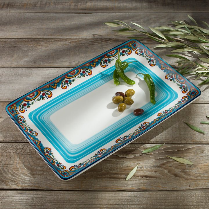 Zanzibar-Rectangular-Serving-Platter-–-Oven-Safe-Stoneware-Bakeware