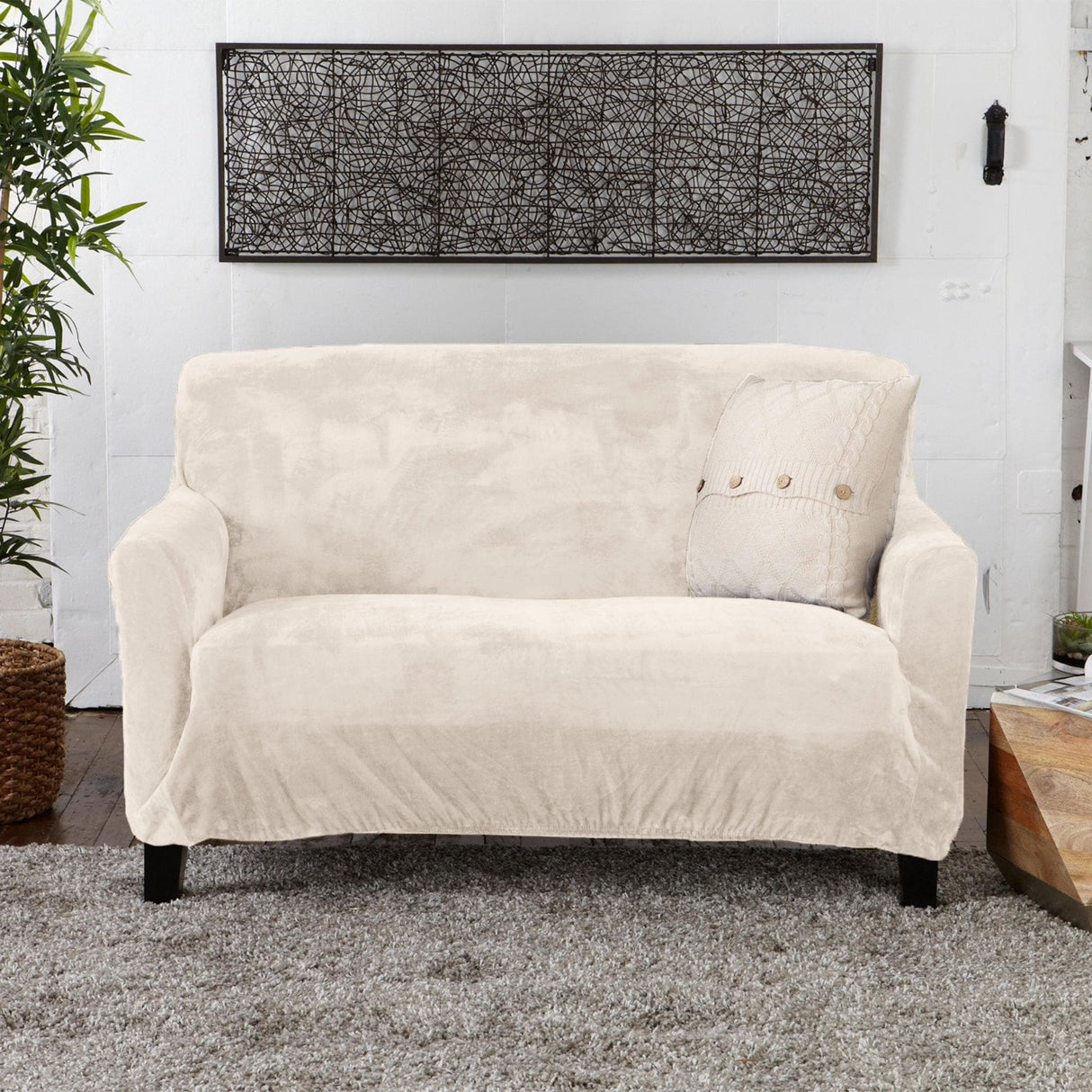 Velvet Stretch Slipcover - Gale Collection