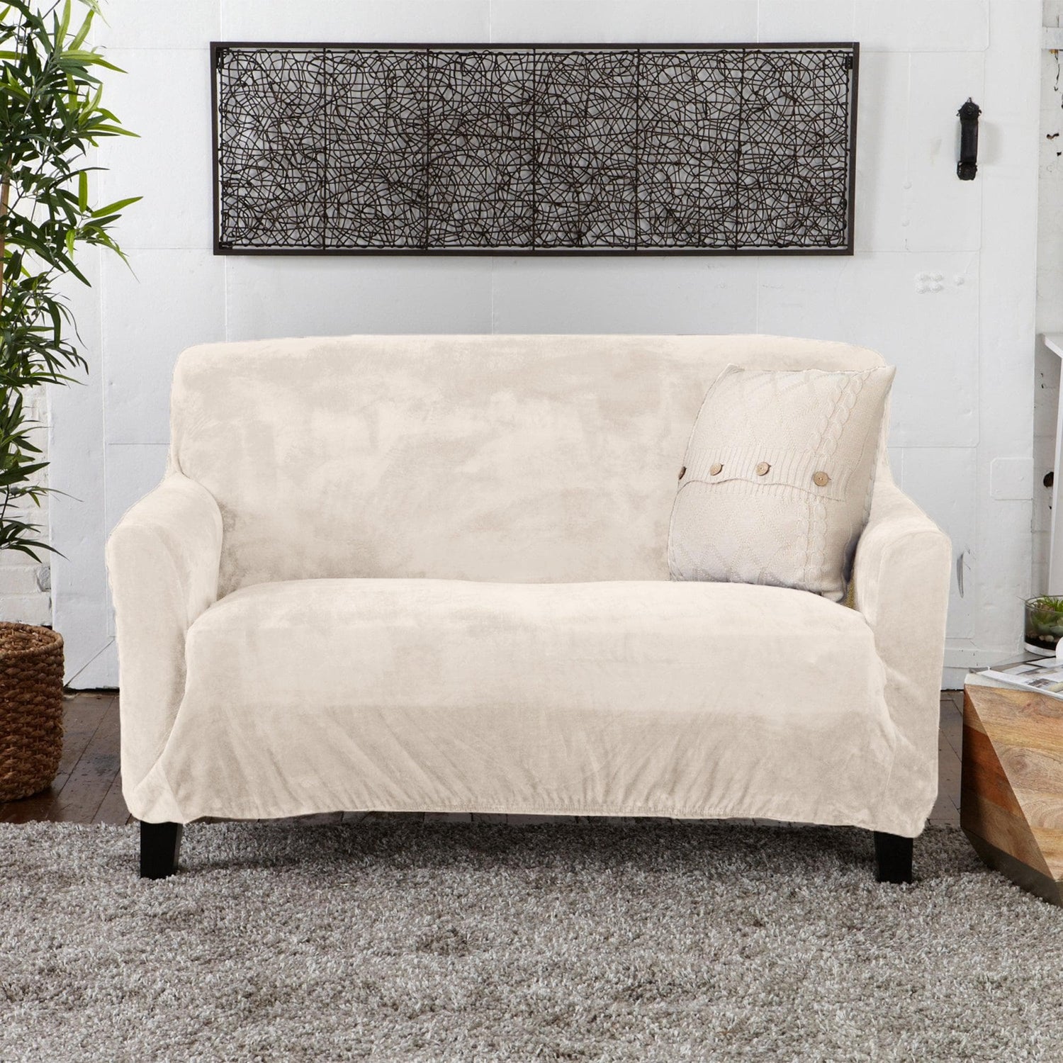 Velvet Stretch Slipcover - Gale Collection