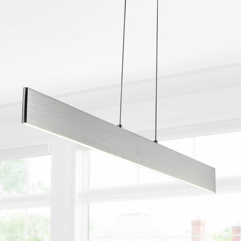 Flat-Adjustable-Integrated-LED-Metal-Linear-Pendant-Brushed-Aluminum-Pendant