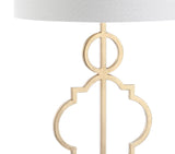 Metal LED Table Lamp - Gold/White
