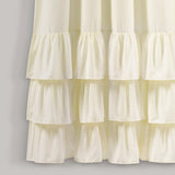 Allison Ruffle Window Curtain Panel Set