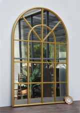 Gold-Arched-Metal-Frame-Cathedral-Mirror-Wall-Mirrors