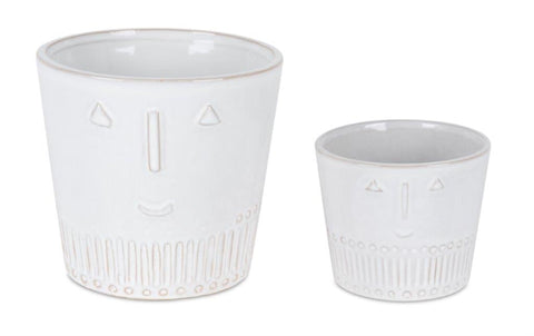 Porcelain-Face-Planter-(Set-of-2)-Planters
