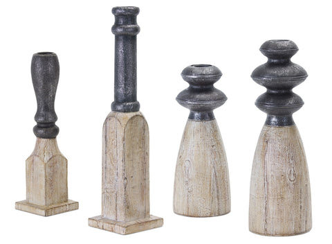 Contemporary-Assorted-Candle-Holder-Sticks-(Set-of-4)-Candle-Holders