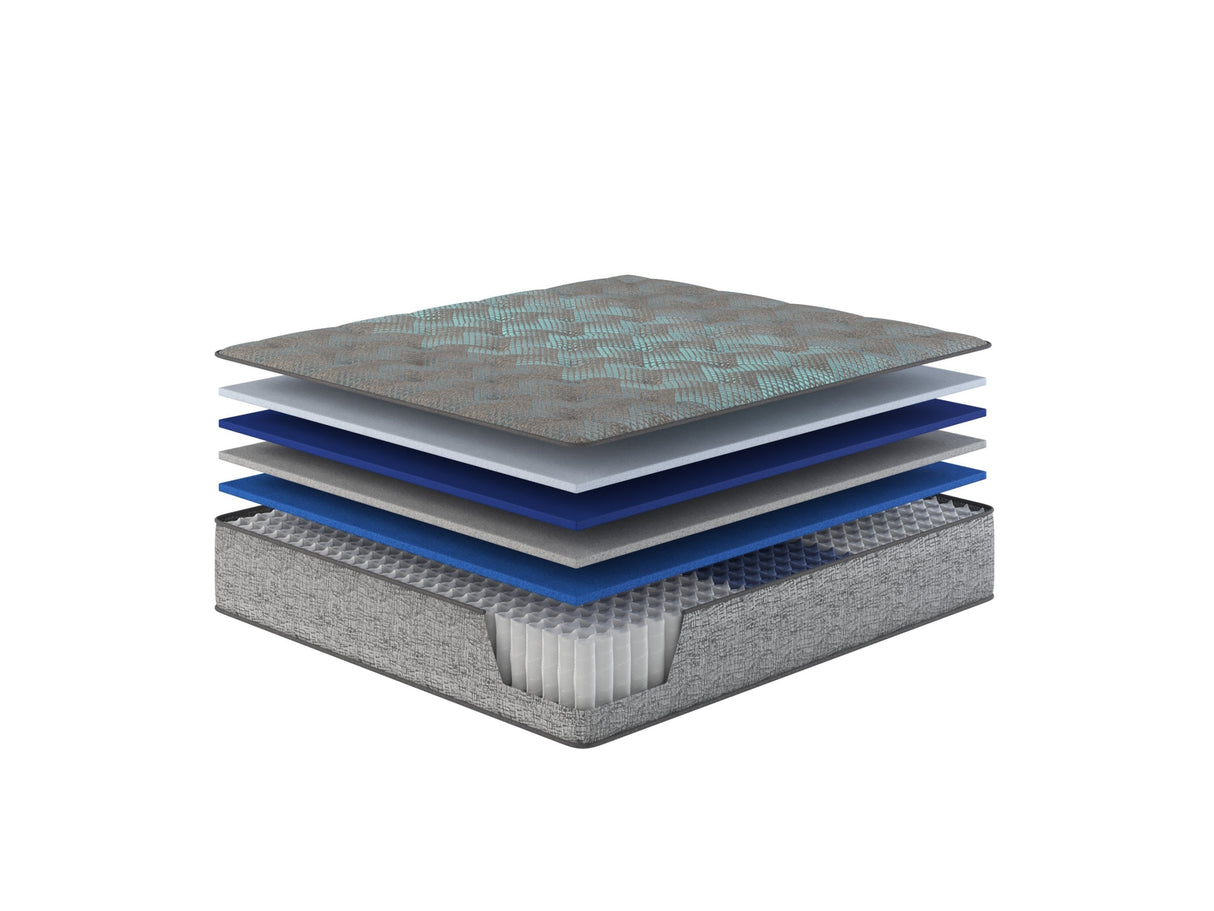 Restonic comfort care 13' hybrid mattress, individual pocketed coil mattress , plush comfort