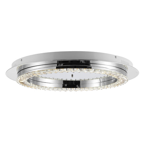 Integrated-Iron/Crystal-Glam-LED-Flush-Mount-Flush-Mount