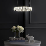 Adjustable-Integrated-LED-Metal/Crystal-Pendant-Pendant