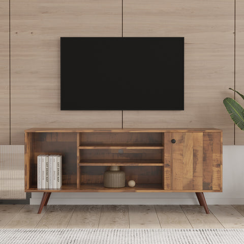 Kali 53.15"W Mid-Century TV Stand (Oak)